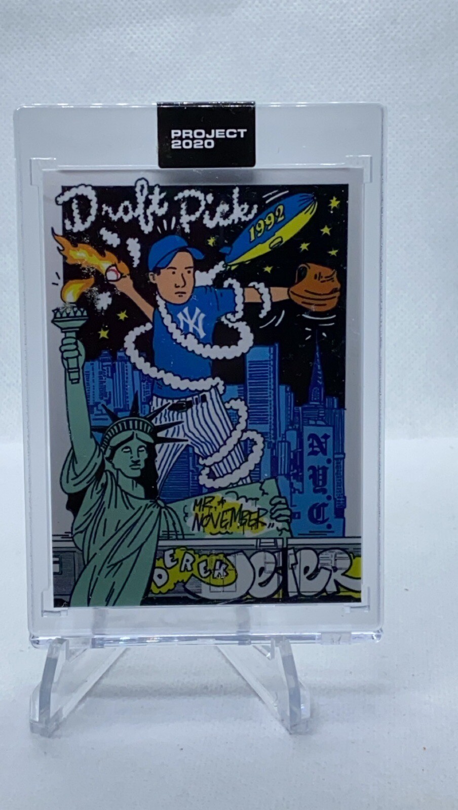 Topps Project 2020 Derek Jeter By Ermsy 1993 RC HOF Print Run /24,908 # 107