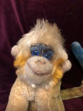 Steiff white Coco monkey wool/acrylic 8" Free Shipping 