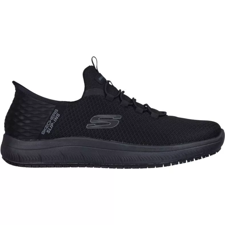 SKETCHERS Slip Ins Hands Free Mens Slip Resistant Safety Work Shoe UK 6 12