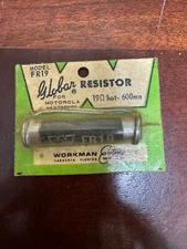 FR 19 RESISTORY FOR MOTOROLA WORKMAN ELECTRONICS