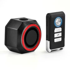 Mini Anti-theft Bike Alarm Paired Set Rechargable Light Sensor Brake Auto On ×1