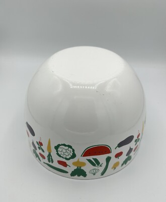 Vintage Kaj Franck Finel Arabia Enamelware Vegetable Fruit Bowl 