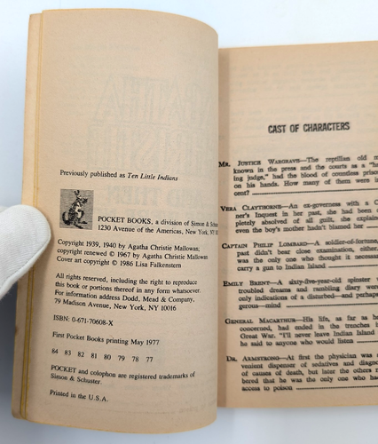 And Then There Were None by Agatha Christie (1986, Mass Market) - Picture 9 of 10