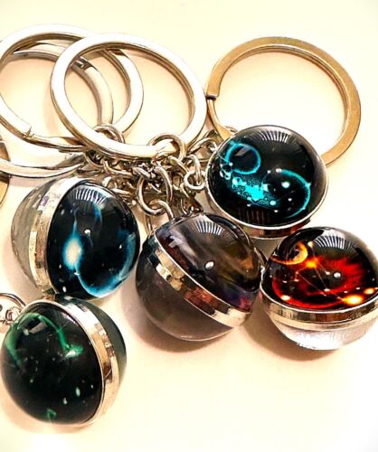 Set Portachiavi 5 PEZZI Glow-In-The-Dark Vetro Accessori Multifunzionali! - Foto 2 di 10