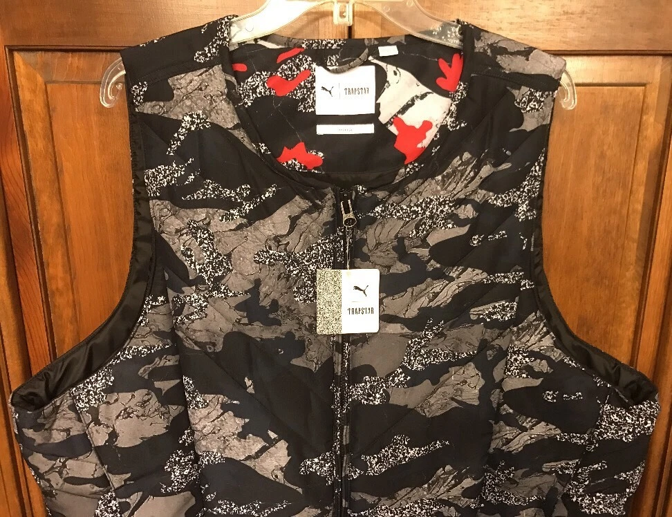 Puma X Trapstar Rev Bib Black Camo Vest Men s XXL 2XL 150 NWT New