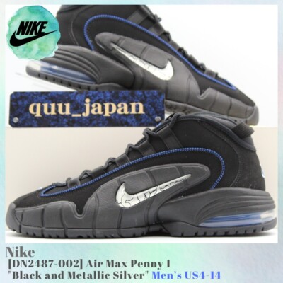 Nike Air Max Penny 1 Black & Metallic Silver DN2487-002 Men's US4-14 NEW