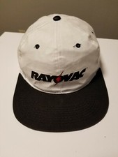 Vintage Rayovac Batteries Snapback White Black Hat