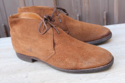 STIEFEL CROCKETT&JONES ''GLENCOE'' WILDLEDER 10 E 44 GUTER ZUSTAND HERRENSCHUHE