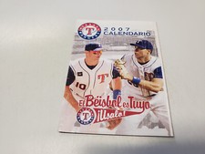 RS20 Texas Rangers 2007 MLB Baseball Pocket Schedule in SPANISH - Budweiser
