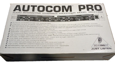 Behringer Autocom Pro MDX1400 Compressor/Limiter2-Channel Stereo Dual