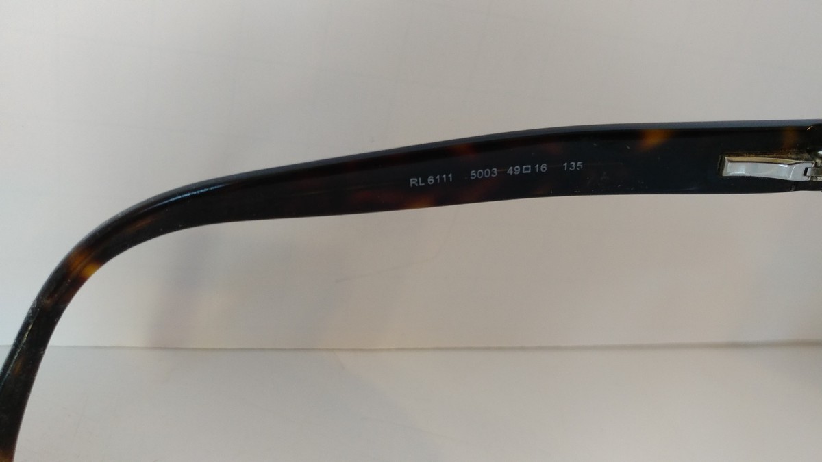 Authentic RALPH LAUREN RL6111 5003 HAVANA Oval EYEGLASSES 