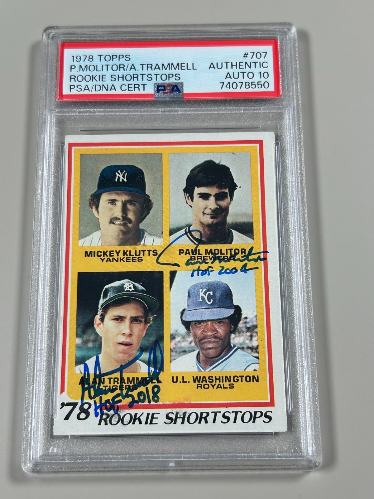 1978 Topps Rookie Shortstops PSA8