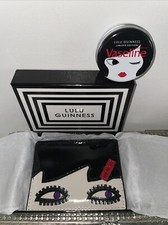 LULU GUINNESS DOLL FACE WANDA CARD HOLDER + Free limited edition Vaseline
