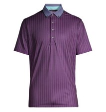 NWT Greyson Golf Men's Feather Bone Windflower Polo Shirt Large L