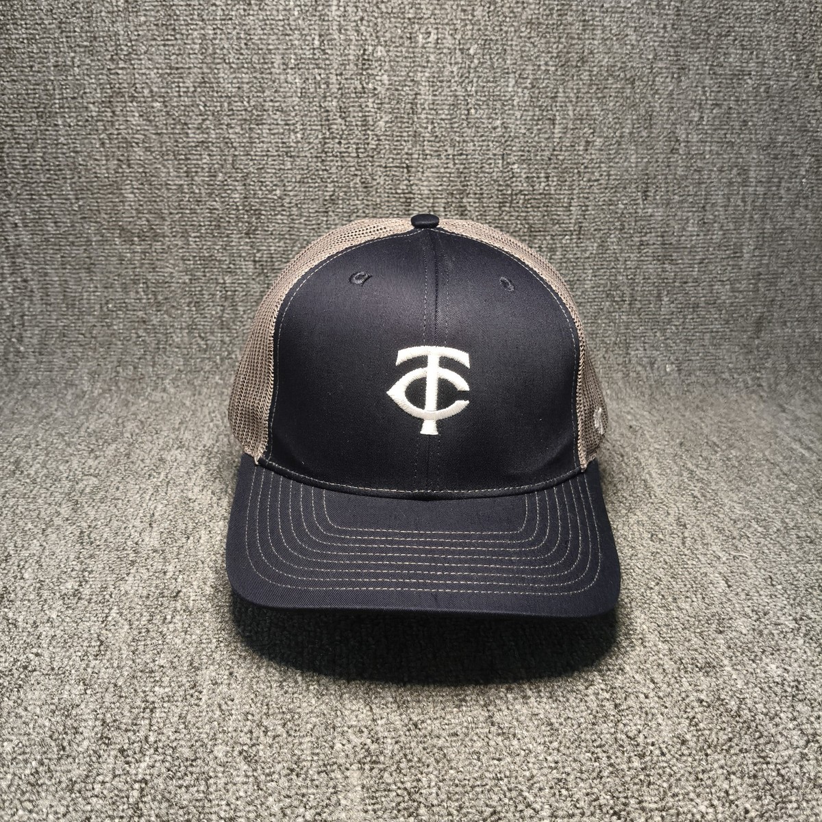 '47 Brand Minnesota Twins MLB Navy Beige Trucker Snapback Hat Cap