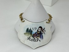 Vintage STEINBOCK Email Handmade in Austria Enamel SCOTCH Liquor Bottle Label