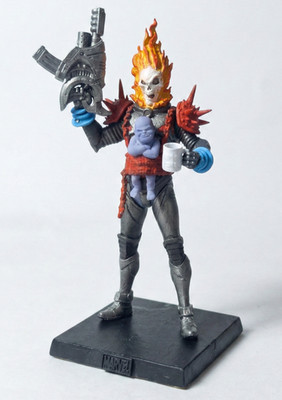 Custom Made Marvel Figurine Cosmic Ghost Rider - 1:21 same scale as Eglemoss
