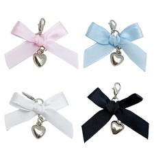 Fashionable Beaded Keyrings Bowknot Pendant Suitable for Handbag Backpack Bag