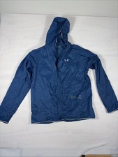 Under Armour HeatGear Lightweight Jacket Mens XL Blue Full Zip