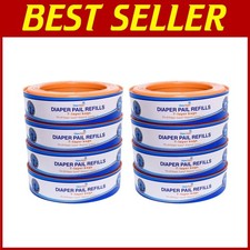 8-Pack Diaper Genie Bag Refills, 2600 Count