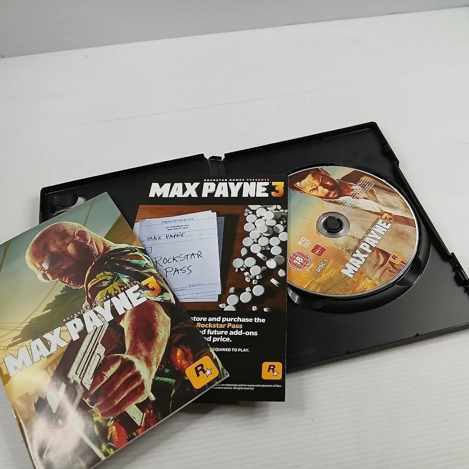 Max Payne 3 (2012) - PC Game - 4-Disks with Manual - Image 4 of 4