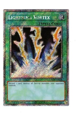 Yugioh- 1X Lightning Vortex - Platinum Secret - 1st Edition - RA03-EN148 - NM