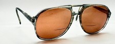 Vintage Optiline 6048 Blue Gray Translucent Pilot Sunglasses FRAMES ONLY France
