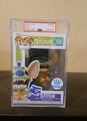 Stitch Disney Lilo & Stitch Funko Shop 1538 Funko Pop! PSA 10 GEM MINT