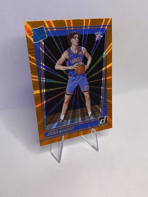 Josh Giddey 2021-22 Donruss Rated Rookie Orange Laser RC, OKC Thunder SP