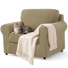 3 Pieces Stretch Sofa Slipcover Sets Couch Cover Sets Backrest Cushion Covers...