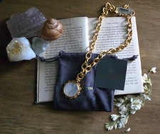 Julie Vos NWT - Helene Statement Necklace - Mother of Pearl and 24K Gold Plate 