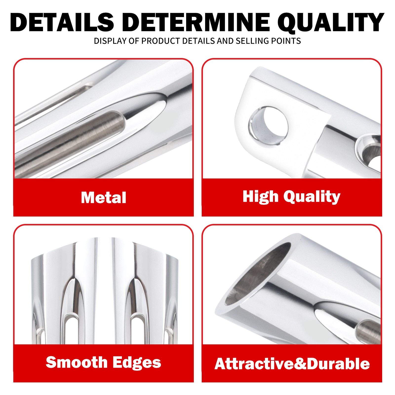 Hollow Male Mount Chrome Foot Rest Peg For Harley Touring Sportster Dyna Softail