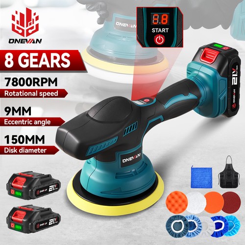 Per lucidatrice professionale a batteria 18V Makita set lucidatrice auto lucidatura 0/2x batteria - Foto 1 di 15