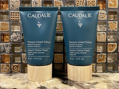 Bundle 2 CAUDALIE INSTANT DETOX MASK - TRAVEL SIZE 35ml / 1.1oz BRAND NEW SEALED