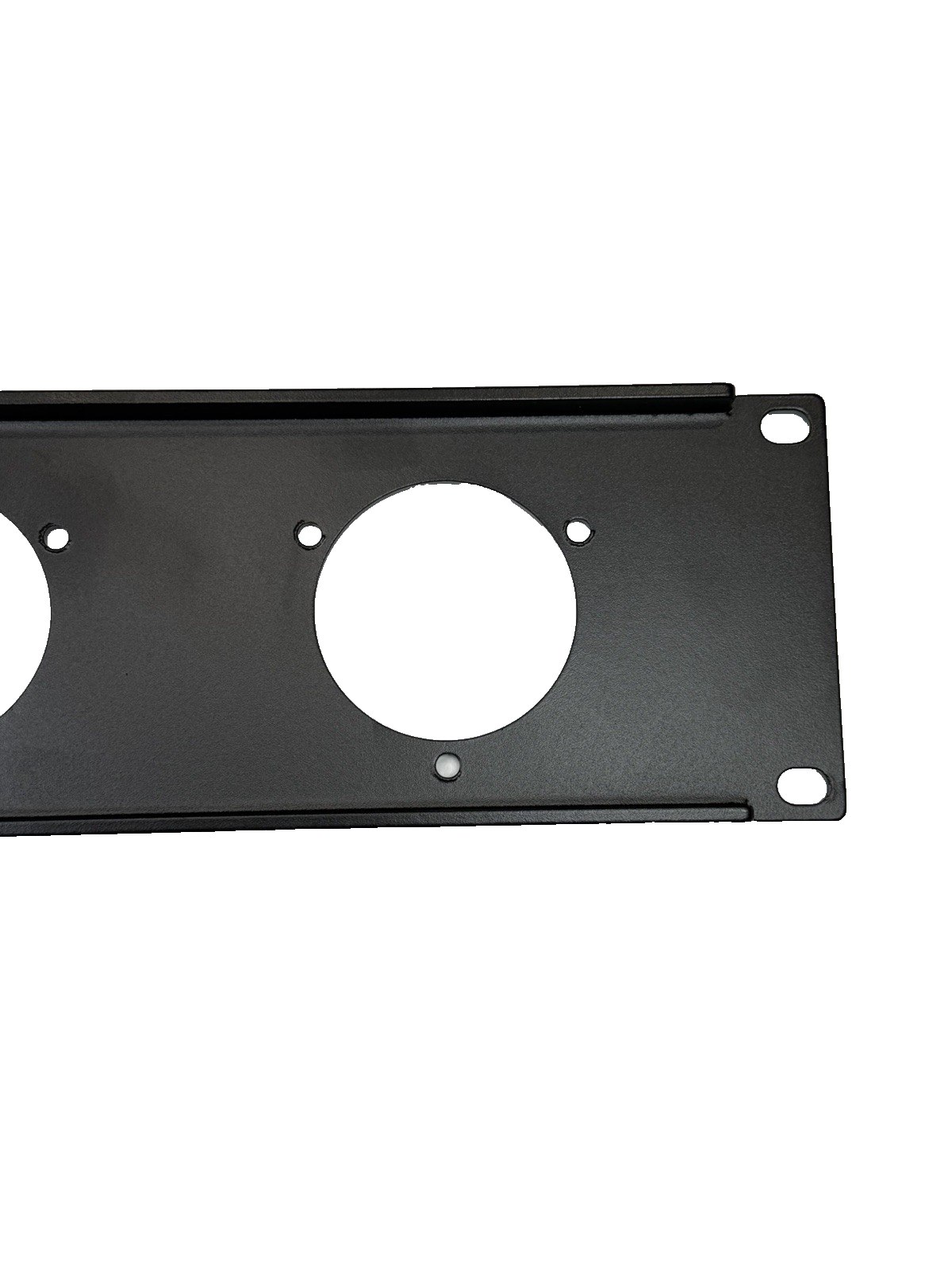2U Space 12ga Heavy Rack Panel w/ 4 HUBBELL Flanged Twist Receptacle or ...