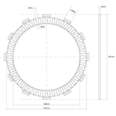 Hochwertige F.C.C. Kupplungslamellen für Kawasaki und Suzuki Motorräder Kawasaki