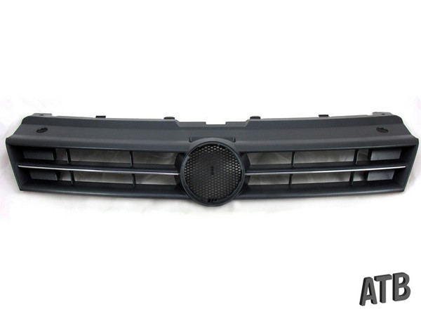 KüHlergitter KüHlergrill Grill Gitter FüR VW Polo 6R Schwarz Mit Chromleiste Neu-image