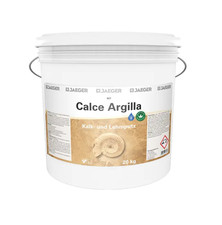 (10,00€/kg) Jaeger Calce Argilla 927 Kalk-/Lehmputz Feinputz cremeweiss (20 kg)