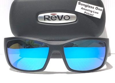 NEW Revo DEXTER Matte Black POLARIZED Blue Lens Sunglass 1127 11
