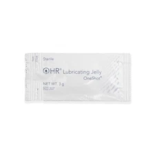 HR One Shot Lubricating Jelly Sterile 3 Gram Individual Packet 144 per Box 207