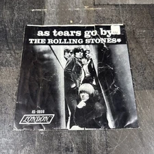 The Rolling Stones As Tears Go By 45 Rpm Vinyl Record Picture Sleeve Only