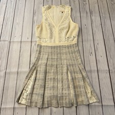 Rebecca Taylor Tweed Lace Fit & Flare Dress Women’s Size 6
