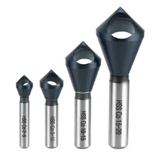 4PCS M35 Cobalt Countersink Bit Set 90° Chamfer SAE Metric Drill Tool Set ProHSS
