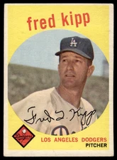 1959 Topps Fred Kipp Los Angeles Dodgers #258