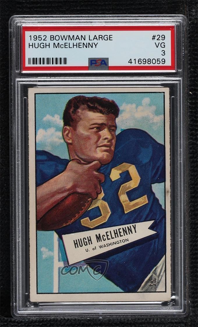 1952 Bowman Large Hugh McElhenny #29 PSA 3 HOF 1q7