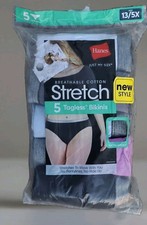 Hanes Just My Size Women's Stretch Cotton Bikini Underwear 5 PACK Size 13 5X NEW