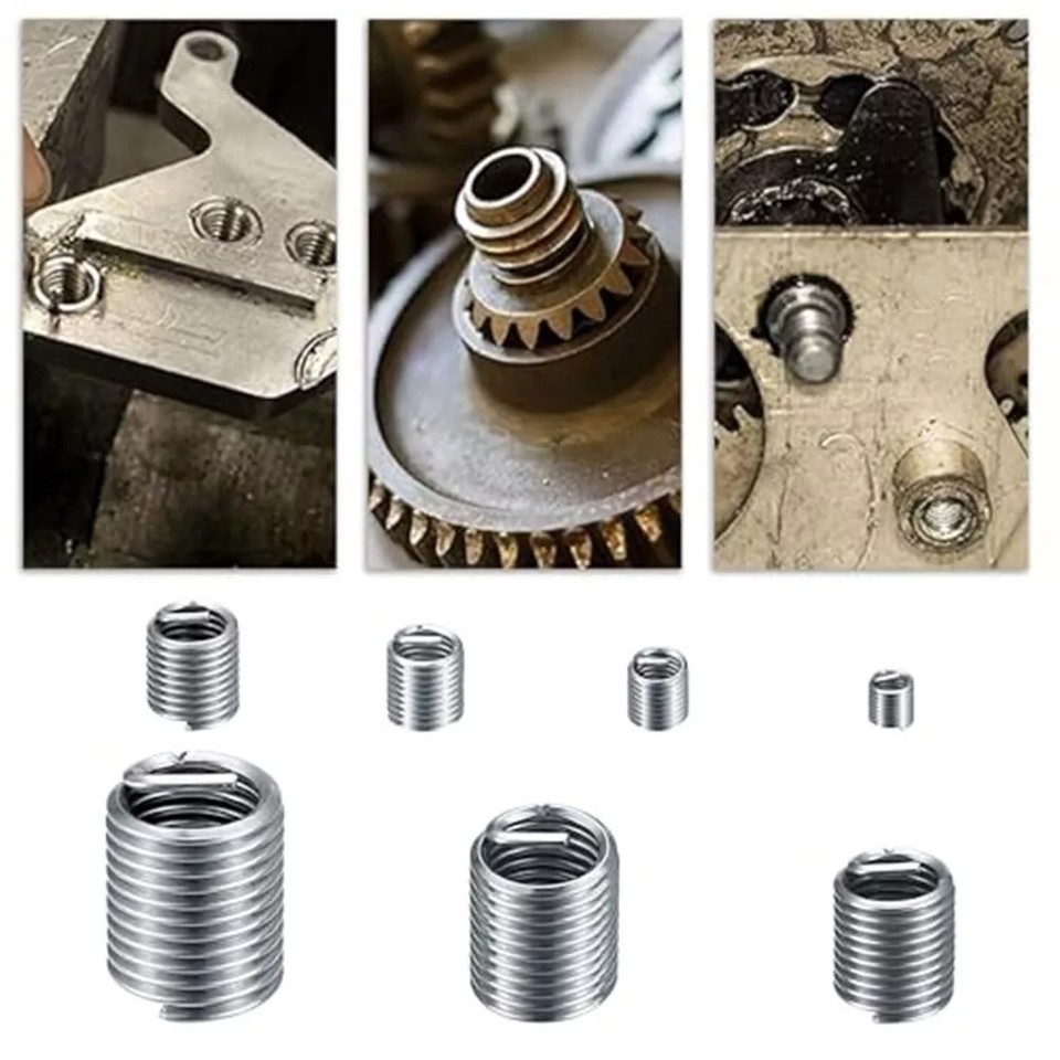 Complete Set of 60 Helicoil Inserts in Stainless Steel for Easy Repairs ...