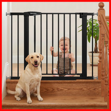 Mumeasy 29.7-40.6 Baby Gate For Stairs Auto Close Dog Gate For Doorways