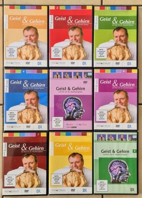 Geist und Gehirn - 9 DVD's mit Prof. Dr. Dr. Manfred Spitzer Top Zustand!