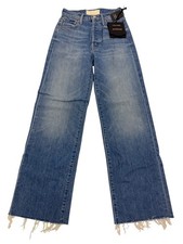 MOTHER Superior The Rambler Ankle Fray Jeans Light Chambray Women's